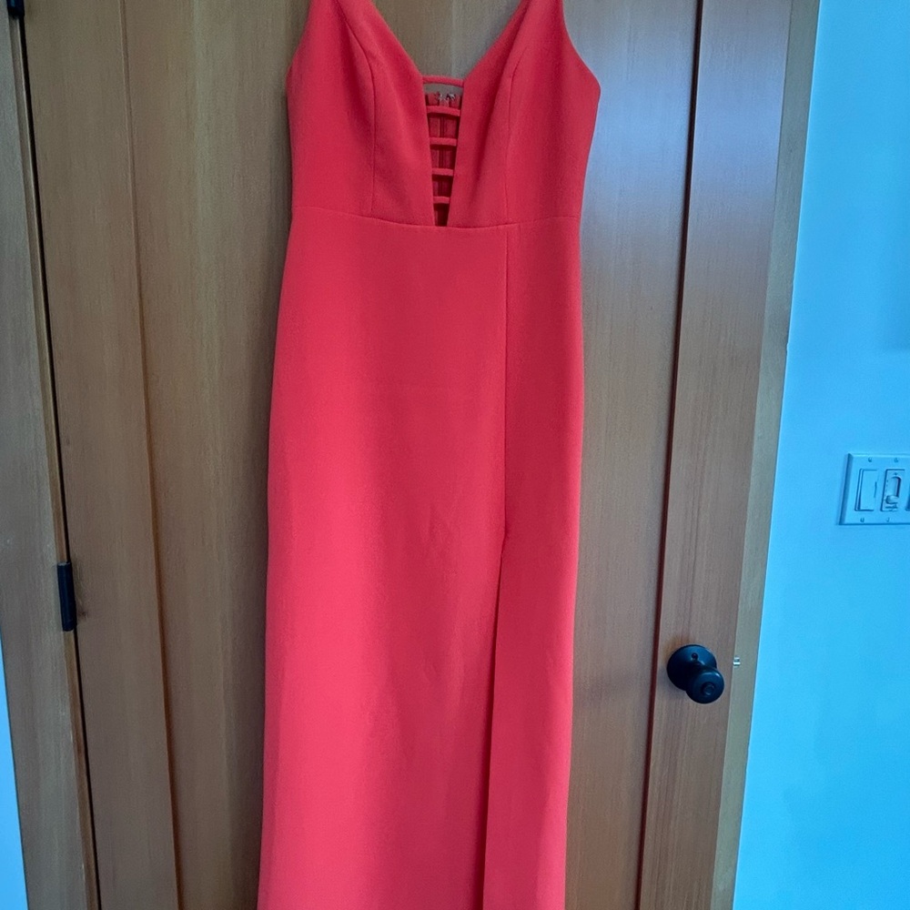 BCBGMaxAzria Strapless Coral Dress